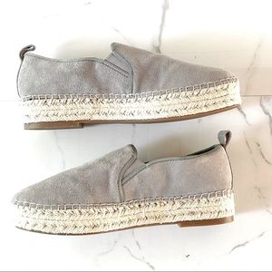 Blondo Basha suede leather espadrille 9.5 waterproof